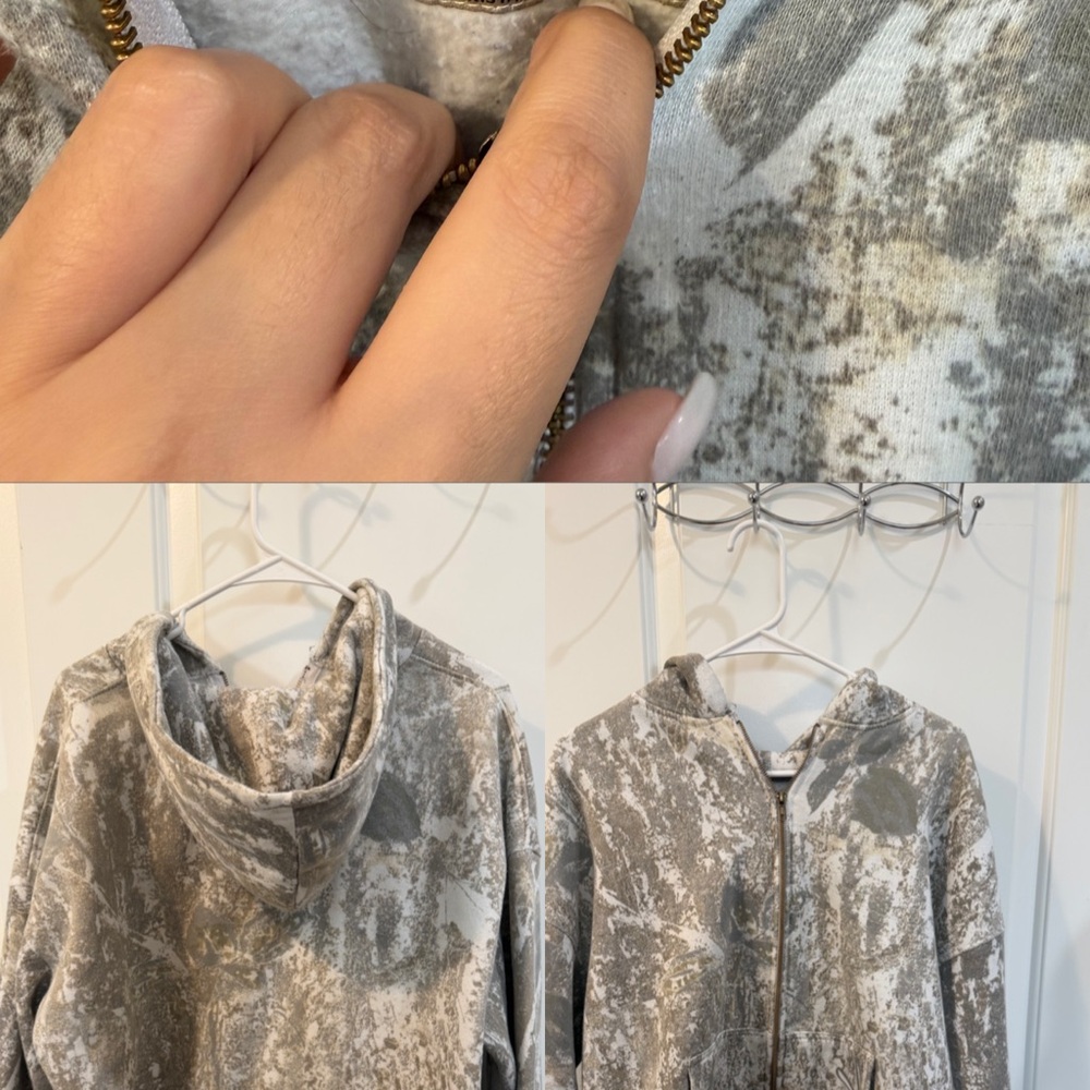 Gray Camouflage Women's Sweater